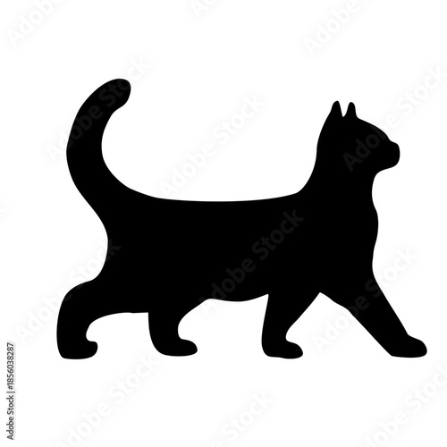 black cat silhouette illustration 