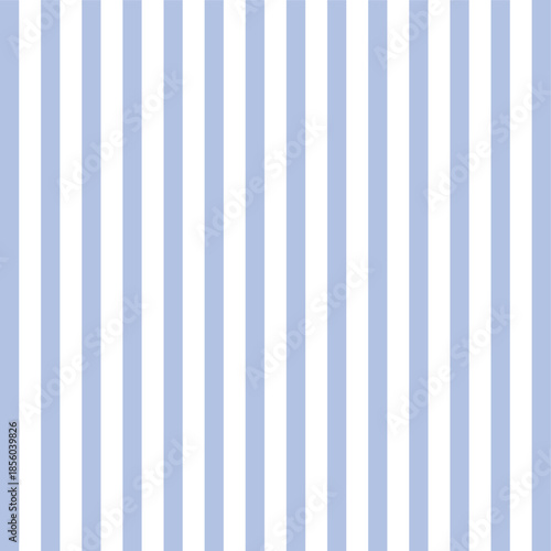 Seamless Light Blue and White Vertical Stripes Vector Pattern
