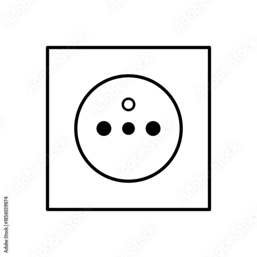 European power socket vector illustartion