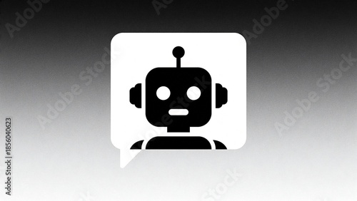 Robot icon in speech bubble