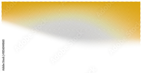 Yellow and white gradient halftone pattern