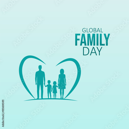 vector graphic of Global Family Day ideal for Global Family Day celebration