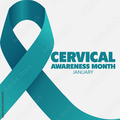 vector graphic of Cervical Health Awareness Month ideal for Cervical Health Awareness Month celebration