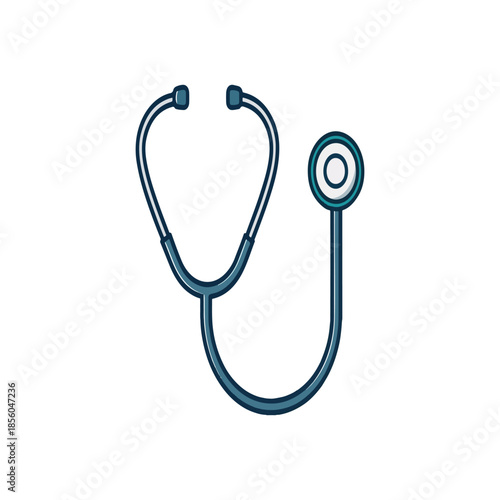Vector cartoon image of a stethoscope . The concept of healthcare, medicine and health. Hospital elements for your design