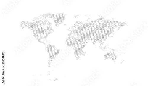 Strip world map vector illustration on white background