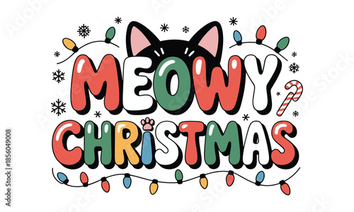 Christmas Cat EPS Design