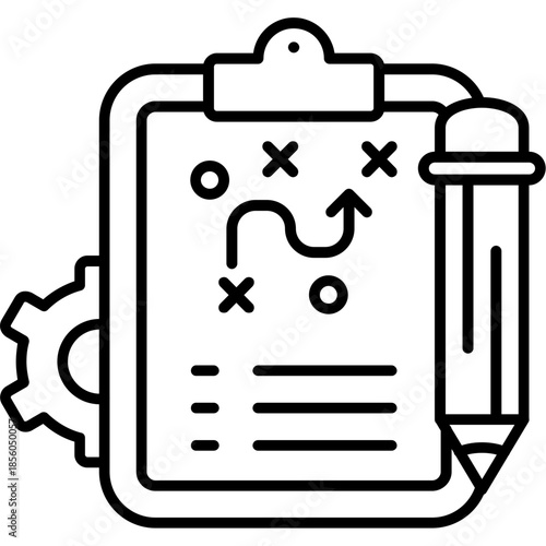 Strategy Plan Outline Icon