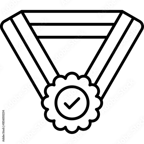 Medal Outline Icon
