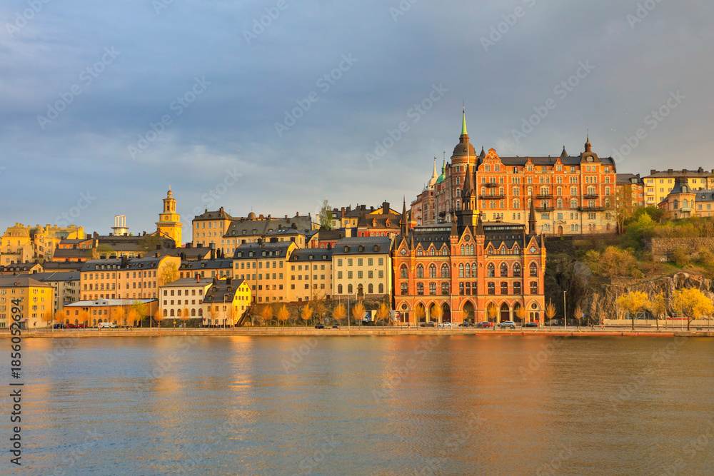 Fototapeta premium Sweden Stockholm city view on a sunny summer day