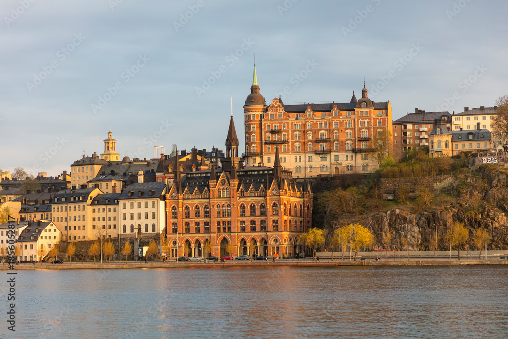 Fototapeta premium Sweden Stockholm city view on a sunny summer day