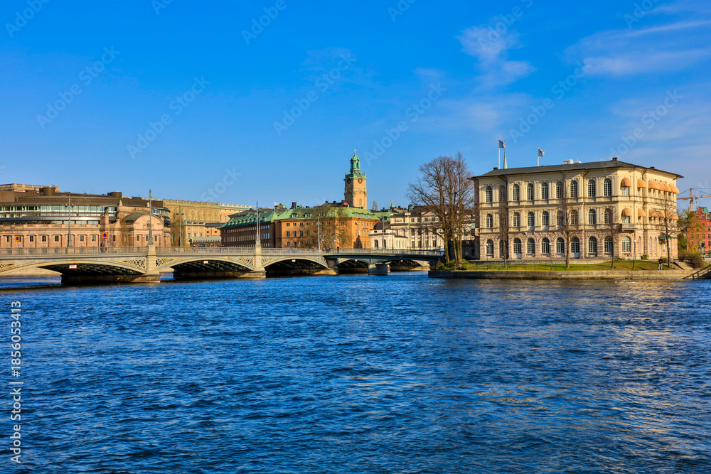 Fototapeta premium Sweden Stockholm city view on a sunny summer day