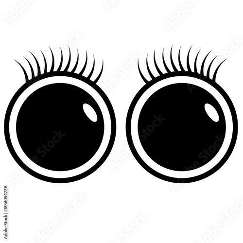 Cartoon eye icon vector illustration