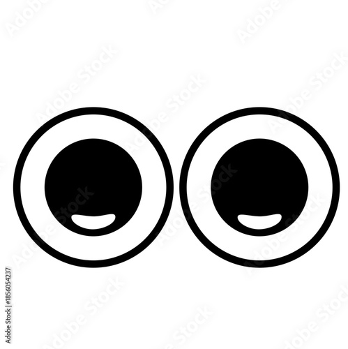 Cartoon eye icon illustration 