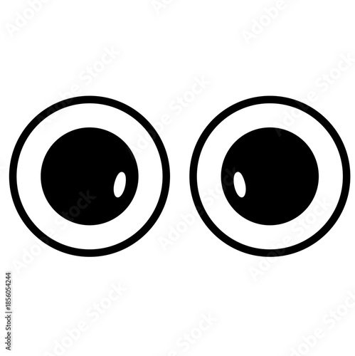 Cartoon eye icon vector illustration