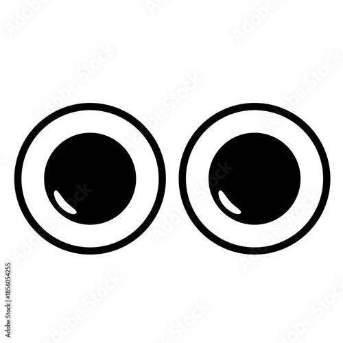 Cartoon eye icon illustration 