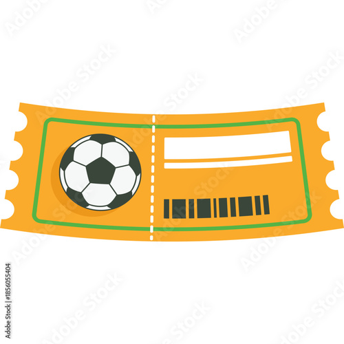 Football Ticket Illustration