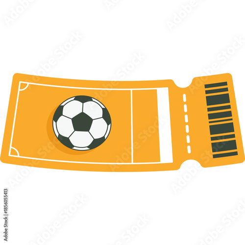 Football Ticket Illustration