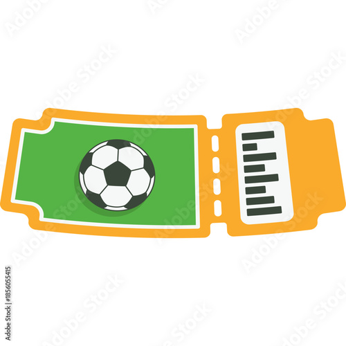 Football Ticket Illustration