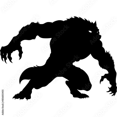 Werewolf Silhouette Illustration