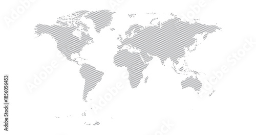 World map vector on white background