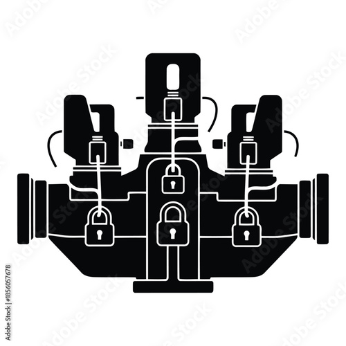 Water Meter Backflow Prevention Device with Locks Security
