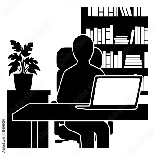 business man working on laptop