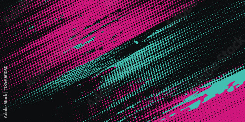 Car sticker wrap banner abstract sporty lines pink blue greenish grunge color combination brush storm thunder modern pattern racing motorsport.