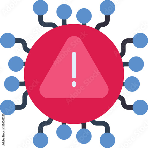 Malware vector icon. Coding and programming icon flat style. perfect use for logo, presentation, website, and more. Modern icon design color style 