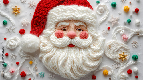 santa claus with christmas decorations