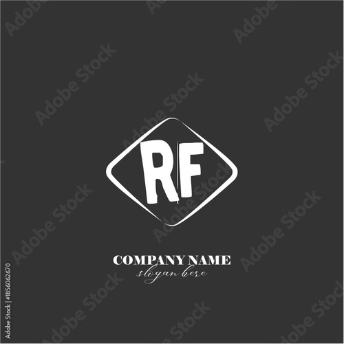 Vector RF illustration of a logo for a company background abstract