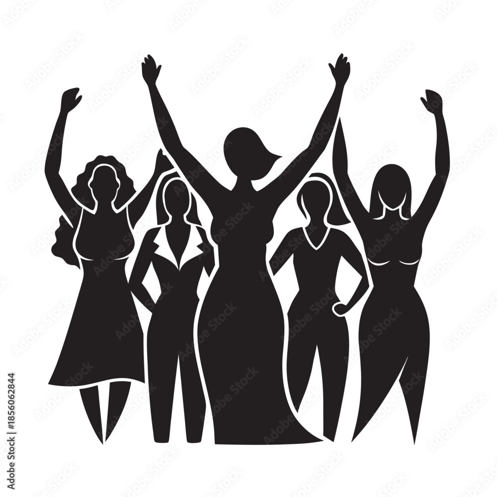 Fototapeta premium International Womens Day Diverse Female Forms Poster
