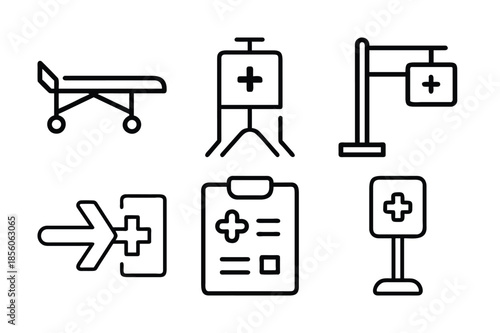 Battery and gas pump icon set vector illustration for web and technology design