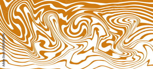 Vector Seamless Border with Flowing Salted Caramel. Abstract Sweet Texture. Creative Food Background for Packaging Design and Advertisement