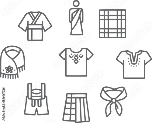 Traditional Attire Icons