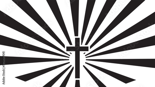 Radiant cross symbol