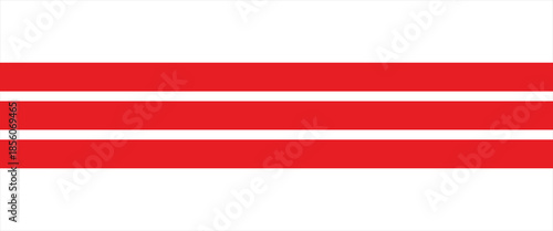 Vertical red and white stripes background. Seamless and repeating pattern.