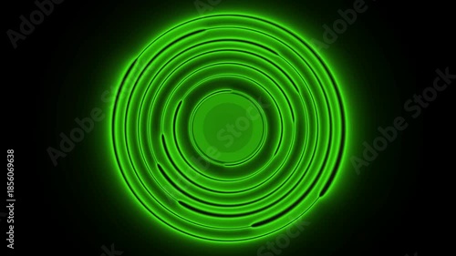 round cercle animation video