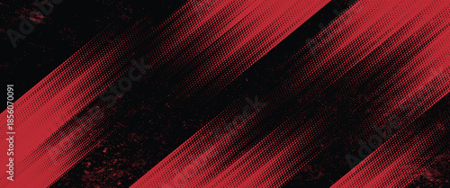 Halftone dots red and blue color pattern gradient grunge texture background. Dot pop art comic sport style vector illustration. modern background