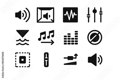 Icons delay flanger icon filter chorus effects distortion vector audio boost gate