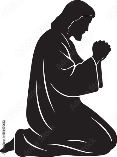 Figure in prayer pose