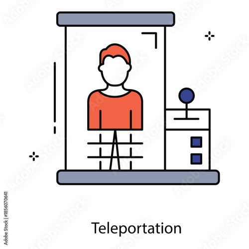 Teleportation Graphic Depicting Futuristic Instant Travel Portal For Advanced Mobility Solutions