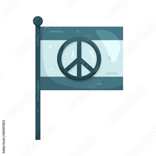 Illustration of Peace Flag 