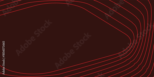 dark red background with wavy, red grid lines. The background is smooth and calming, with a red color theme. modern wavy line pattern background. red background vector.