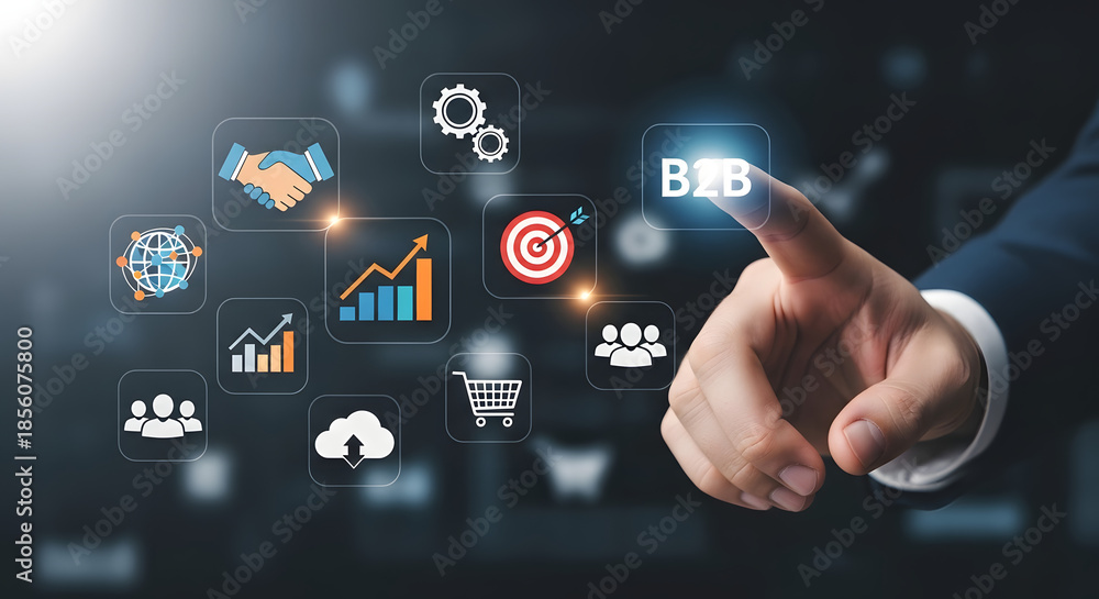 Fototapeta premium B2B Business – Professional Corporate Partnership and Enterprise Concept