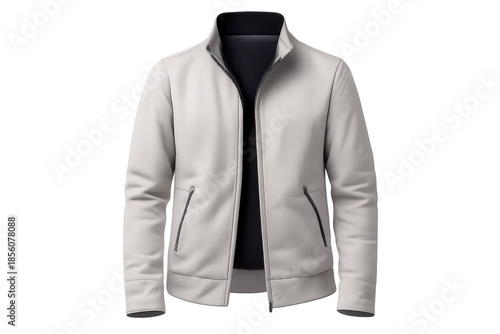 Wallpaper Mural Grey zipped jacket on a transparent background apparel product shot Torontodigital.ca