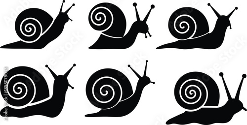  Use something like “Minimalist Snail Silhouette Vector Set – Nature Icons for Kids & Education