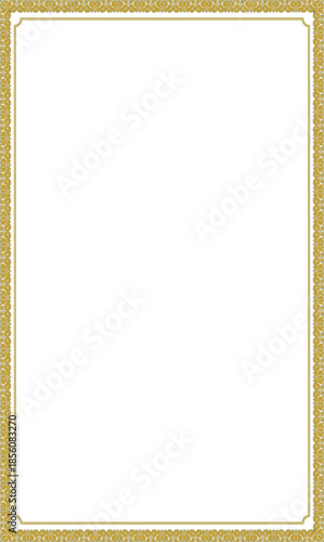 gold frame with clipping path
