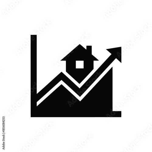 Home Insurance and Property Protection Icon with Shield Representing Residential Safety and Security
