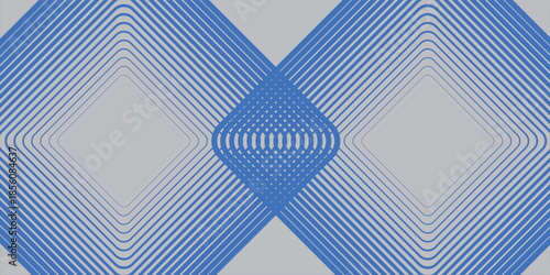 Abstract blue modern background with rectangular lines elements. Digital technology concept. vector illustration simple art modern abstract