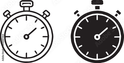 Clock icon set. Time icon vector. watch icon symbol